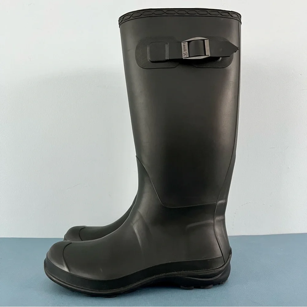 Kamik Olivia‎ Waterproof Black Rubber Rain Boots